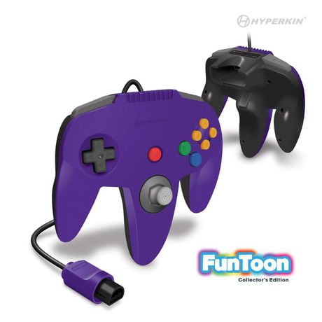 Hyperkin Captain Premium Controller Funtoon Collectors Edition pour N64® (Rival Purple)