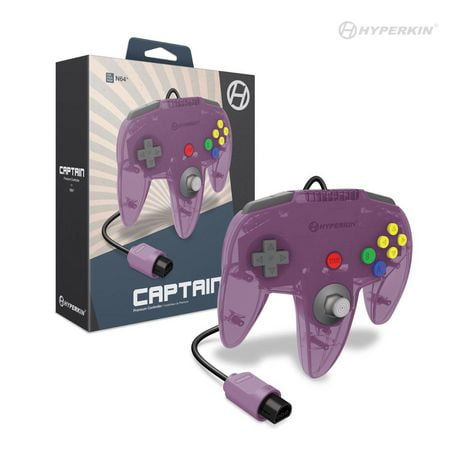 Manette Hyperkin Captain Premium pour N64® (violet améthyste)