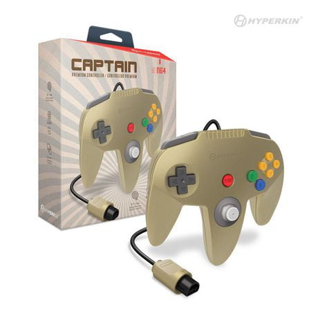 Manette Hyperkin Captain Premium pour N64® (Or)