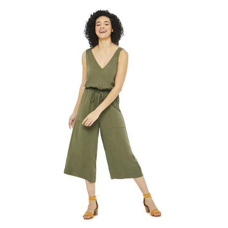 drawstring waist jumpsuit