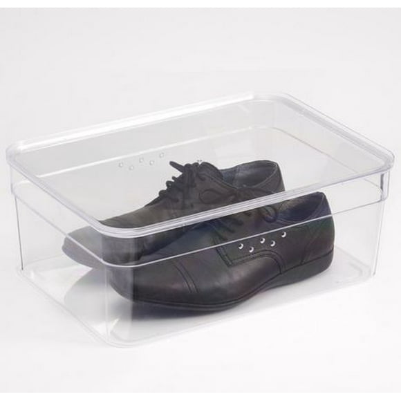 Mainstays Shoe box - Regular, Clear Shoe Box - Regular