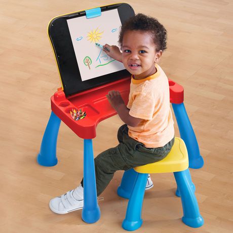 VTech Kids Activity Table Children Chair Desk Easel Chalkboard Toddler Furniture