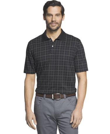 arrow windowpane polo shirt