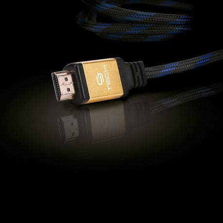 Câble HDMI Prenium 4K 3D 2.0 avec Ethernet de CJ Tech - 12 pieds