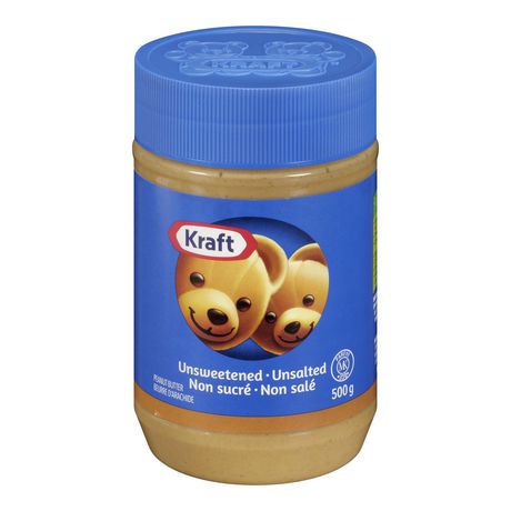 Beurre d'arachide non sucré non salé Kraft 500g 