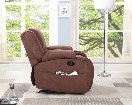 nathaniel home lyla plush microfiber recliner