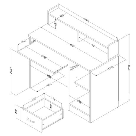 South Shore Smart Basics Desk Walmart Canada