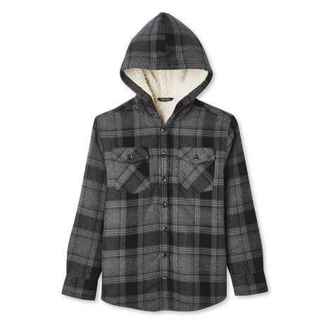 George Boys' Sherpa-Lined Flannel Shirt | Walmart Canada