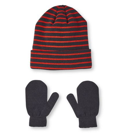 George Toddler Boys' Striped Hat and Gloves Set | Walmart Canada