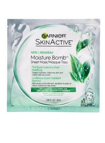 Moisture bomb garnier sheet mask