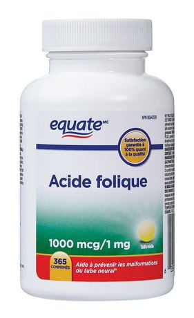 Equate Folic Acid, 1 mg | Walmart Canada