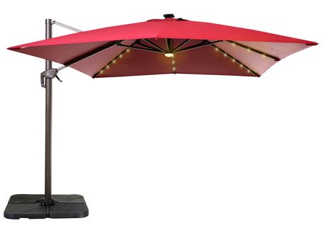 10 Foot Cantilever Umbrella With Lights, Patio Umbrella Led Lights Canada