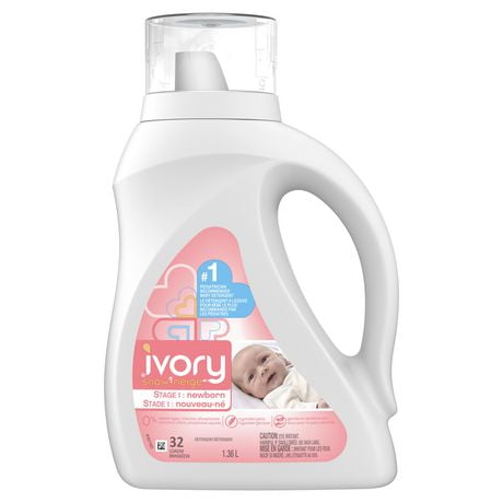 Ivory Snow Stage 1: Newborn Liquid Laundry Detergent, 32 Loads, 1.36 L