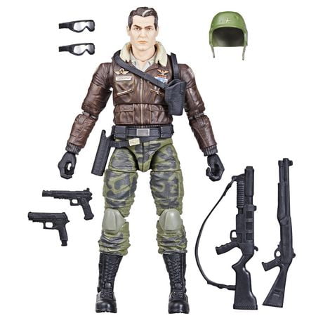 G.I. Joe Classified Series, figurine de collection General Clayton « Hawk » Abernathy 103 de 15 cm avec 7 accessoires, pour filles et garçons