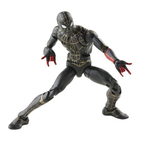 Marvel Legends Series Black & Gold Suit Spider-Man 6-inch Collectible ...