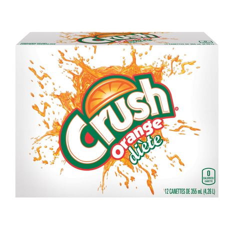 Crush Diet Orange Soda 355ml Cans 12 Pack Walmart Canada