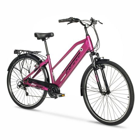 Vélo électrique Hyper E-Ride 700C 36V pour adultes, vélo de banlieue électrique, assistance électrique au pédalage, moteur de 250W, prune