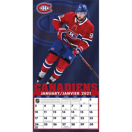 Montreal Canadiens Team 2021 12 x 12 Inch Monthly Square Wall Calendar