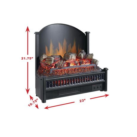 Pleasant Hearth Electric Insert With Heater Electric Log