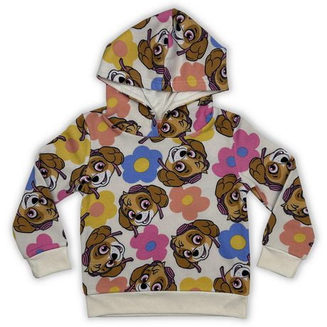 Paw Patrol Toddler girls long sleeve fleece popover Hoodie, Sizes 2T to 5T