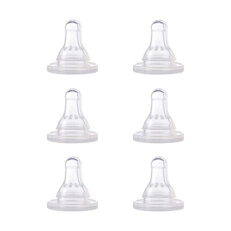 First Essentials by NUK™ Replacement Bottle Nipple, 6 Pack, Slow Flow, 0+ Months