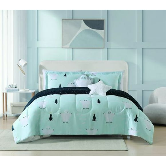 Holiday Time 4/5 pieces Comforter Set, Bedding Set, Size:T/4 pc, DQ/5 pc