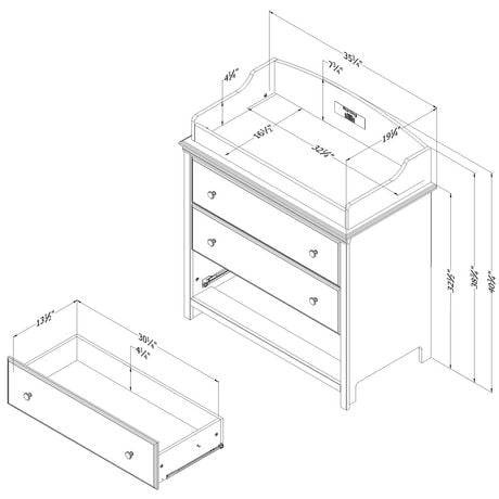 7 drawer change table