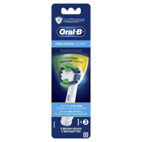 Oral-B PrecisionClean Replacement Brush Heads, 3 Count