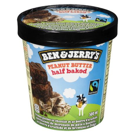 Ben & Jerry's Peanut Butter Half Baked Ice Cream 500 ML | Walmart Canada