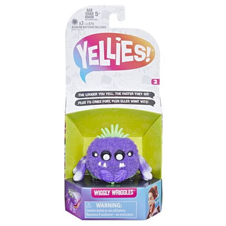 Yellies! – Wiggly Wriggles, araignée activée par la voix; 5 ans et plus
