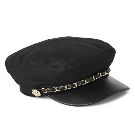 George Women's Newsboy Hat With Pleather Peak | Walmart Canada