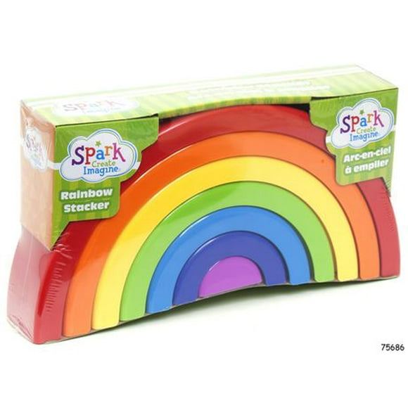 Spark. Create. Imagine. Rainbow Stacker, 7 piece set, ages 2+