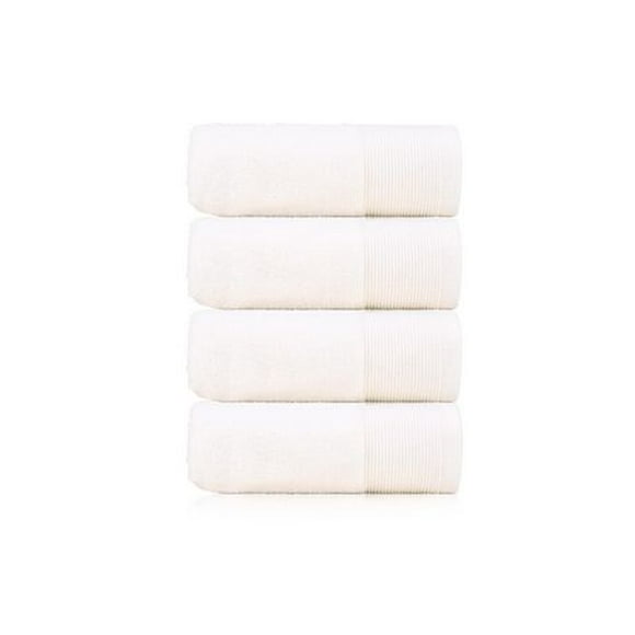 Camelot 4-Pack Hand Towel Set 16x28 for Bathroom or Gym 600 GSM 100% Zero-Twist Cotton Quick Dry Hand Towels