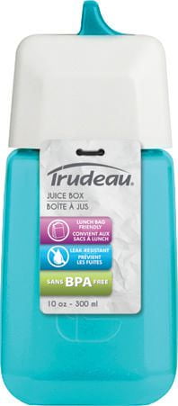 trudeau water bottle juice box