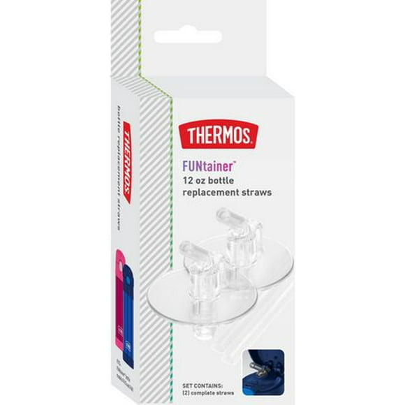 Thermos Funtainer Bottle Replacement Straws for 12 OZ Bottle, Replacement straws for 12 Oz