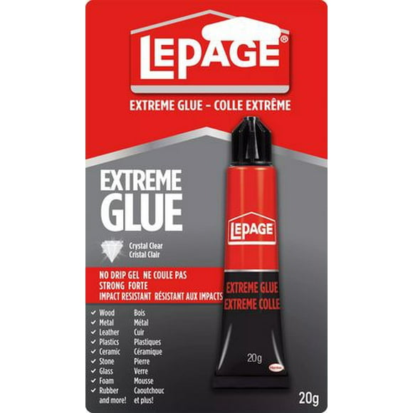 LePage Extreme Glue Gel Extreme Glue Gel, 0.7 oz, LePage Extreme Glue Gel&nbsp;20G