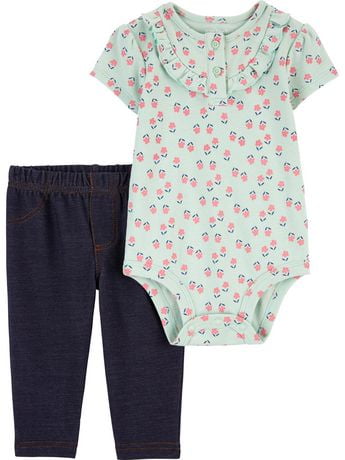 Child of Mine made by Carter's Infant Body Suit Pant Set | Walmart Canada