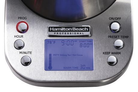 hamilton beach professional digital kettle