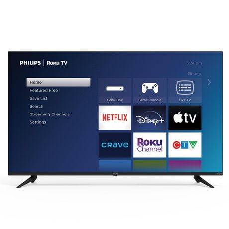 Philips 43" 4K Ultra HD (2160p) Roku Smart LED TV, HDR10 (43PUL6643/F6)