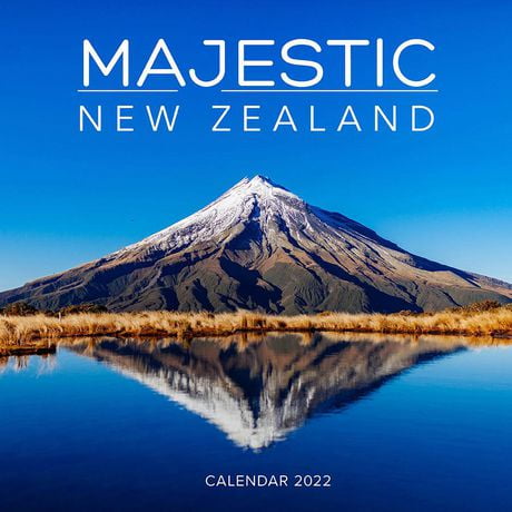 BrownTrout Publishers Majestic New Zealand 2022 12 x 12 Inch Monthly