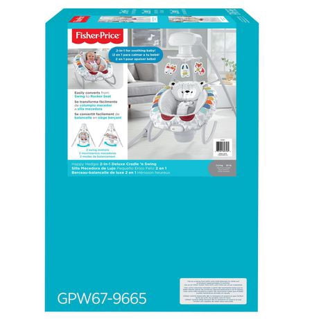 Berceau Balancelle De Luxe 2 En 1 Herisson Heureux De Fisher Price Balancelle Apaisante Pour Bebe Qui Se Balance De Gauche A Droite Comme Un Berceau Ou De L Avant Vers L Arriere Walmart