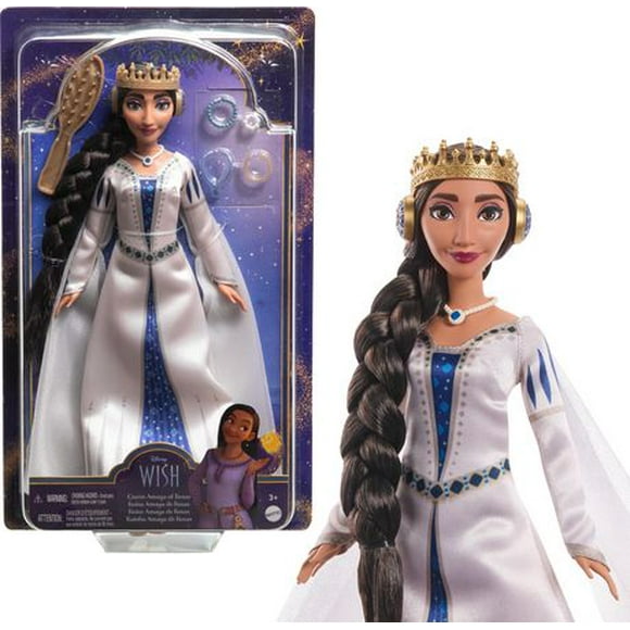 Disney – Wish – Poupée articulée et accessoires – Reine Amaya de Rosas Âges 3+