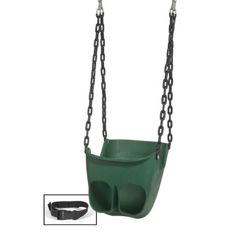 Commercial Grade Toddler Swing With Adjustable Lap Belt Superior Strength Chain 