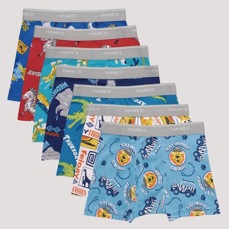 Hanes Boys Toddler 7-Pack Days of The Week Boxer Brief 
