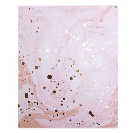 U Style Marble Bliss Two-Pocket Paper Folder, Pink, 117