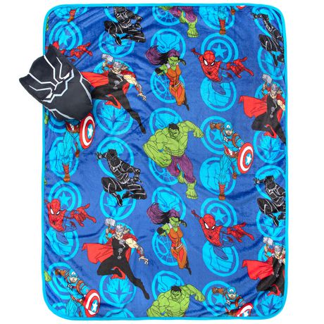 Marvel Avengers Nogginz Pillow & Travel Blanket Set | Walmart Canada