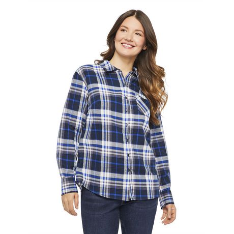 George Women's Core Button Up Shirt | Walmart Canada