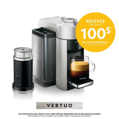 Nespresso Vertuo Coffee and Espresso Machine by DeLonghi ...