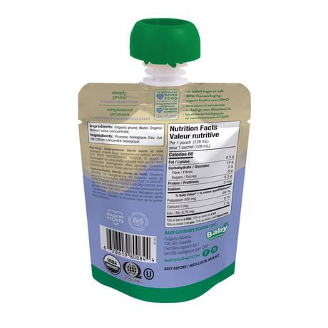 Baby Gourmet Simplement Pruneau Aliments Biologiques Pour Bebes Walmart Canada
