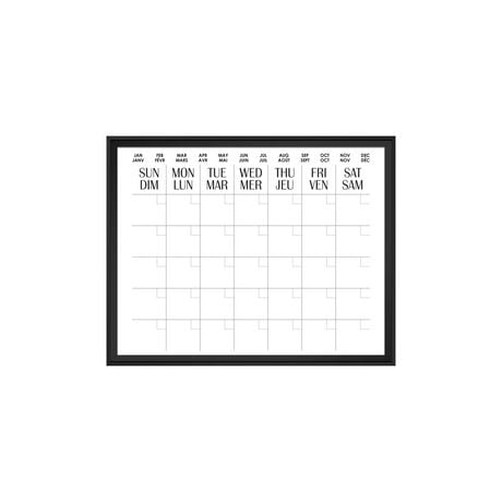 Quartet 16"x20" Wood Wrap Dry Erase Calendar Board, Dry Erase Board